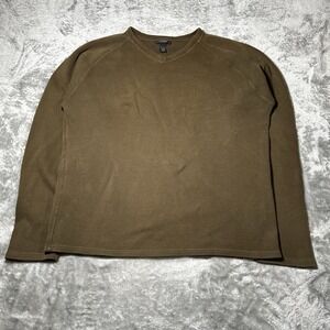 Express Shirt Men Size Large Long Sleeve  Waffle Knit Casual Dexter Morgan USA